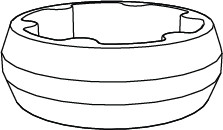 1x 10082310 - Entretoise murale UTRUSTA pour cuisine IKEA METOD