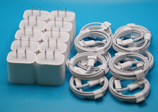 NEW GENUINE APPLE USB-C 20W POWER ADAPTER A2305  USB-C To LIGHTNING - Lot of 10