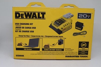 Brand New Dewalt DCB094K 20V Max USB-C Charging Kit