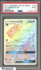 2017 Pokemon Sun & Moon #154 FA Umbreon Gx Secret PSA 9 MINT