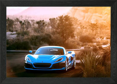 Rimac C Two Framed Wall Art Poster Canvas Print Picture