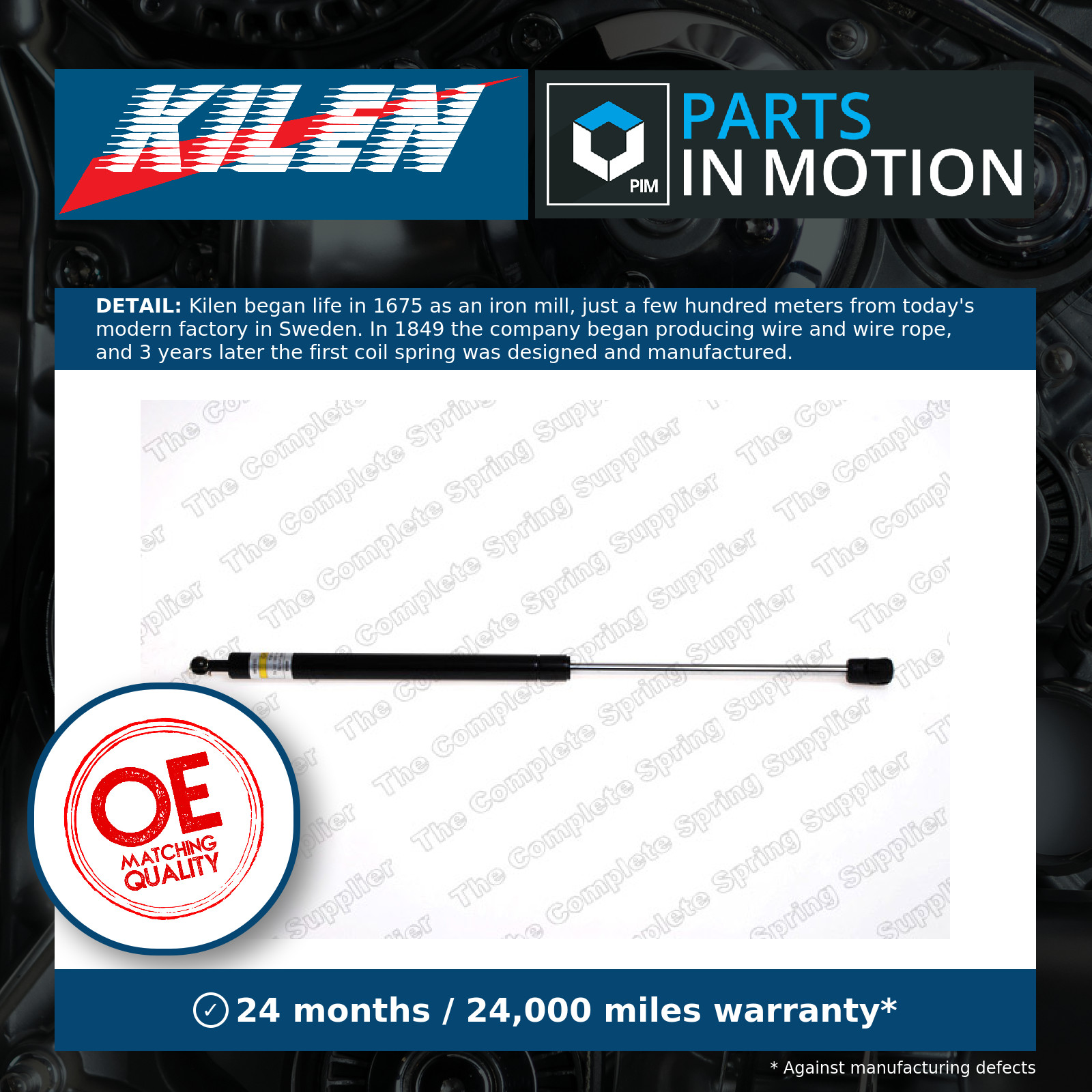 Boot Gas Strut 430001 Kilen Spring Lift Tailgate Rear 55360171AD 55360171AC New