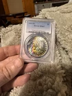 1884 O Morgan Dollar PCGS mS63 GORGEOUS RAINBOW TONING. NO RESERVE