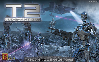 Pegasus 9017 T2 Judgment Day T800 Endoskeletons 1/32 Scale Plastic Model Kit