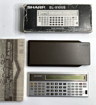 Sharp EL-5100S Vintage Boxed Scientific Calculator New Batteries | Tested Works