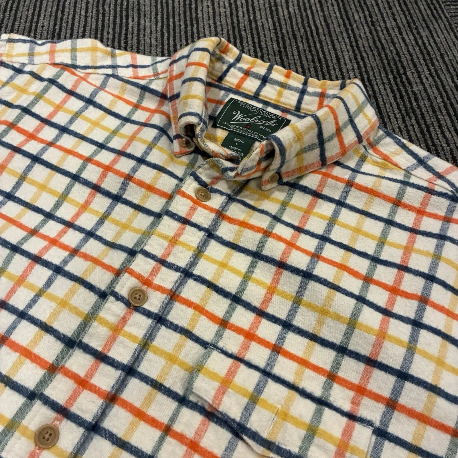 Woolrich Men's Plaid Flannel Shirt, 100% Cotton Thick, Size Large
Opens in a new window or tab