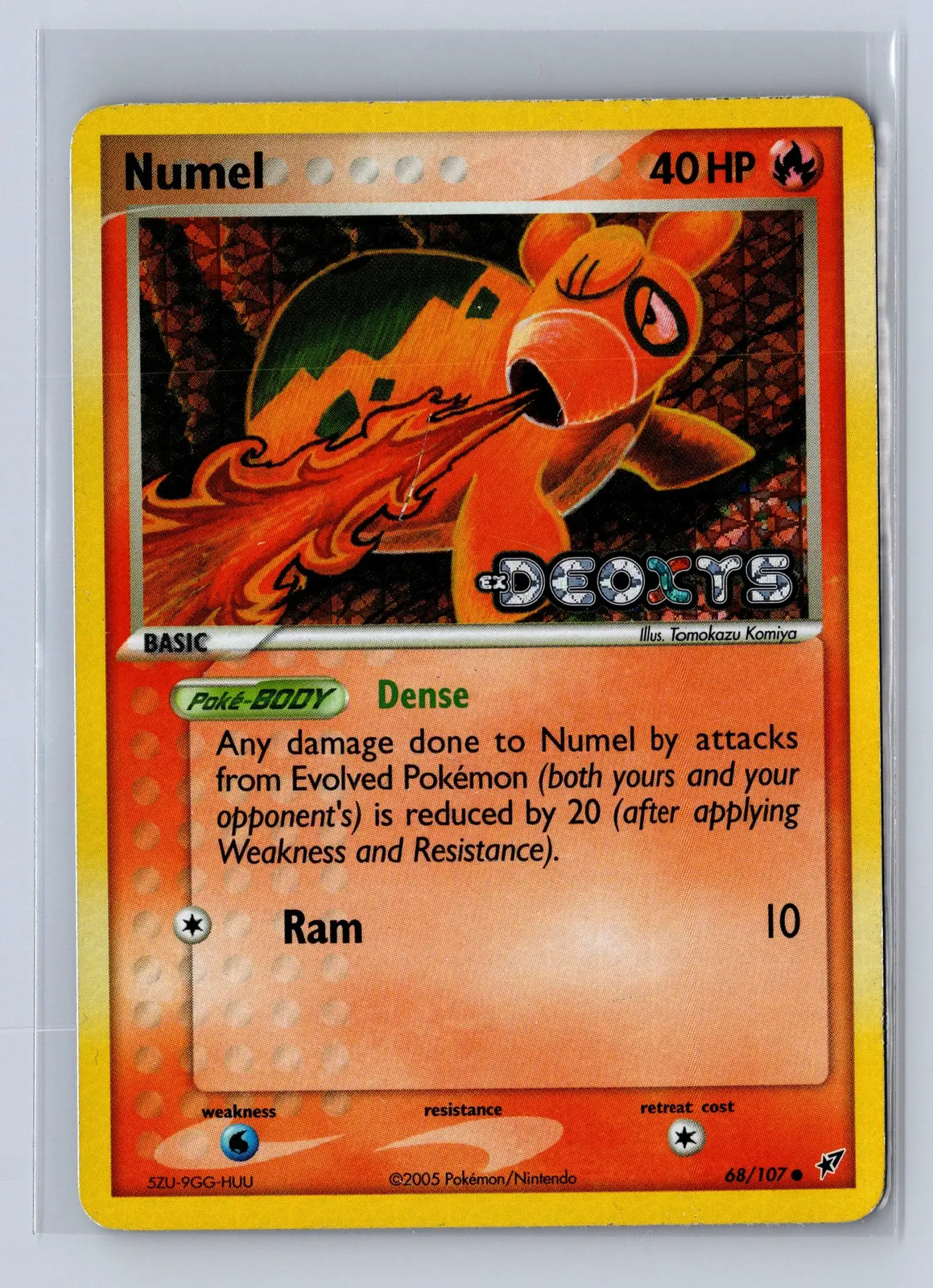 2005 Pokemon EX Deoxys Reverse Holo Numel #68/107 MP