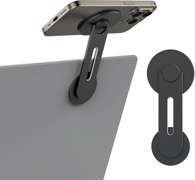 MoKo Magnetic Laptop Phone Holder, Adjustable Continuity Camera Mount for Monito