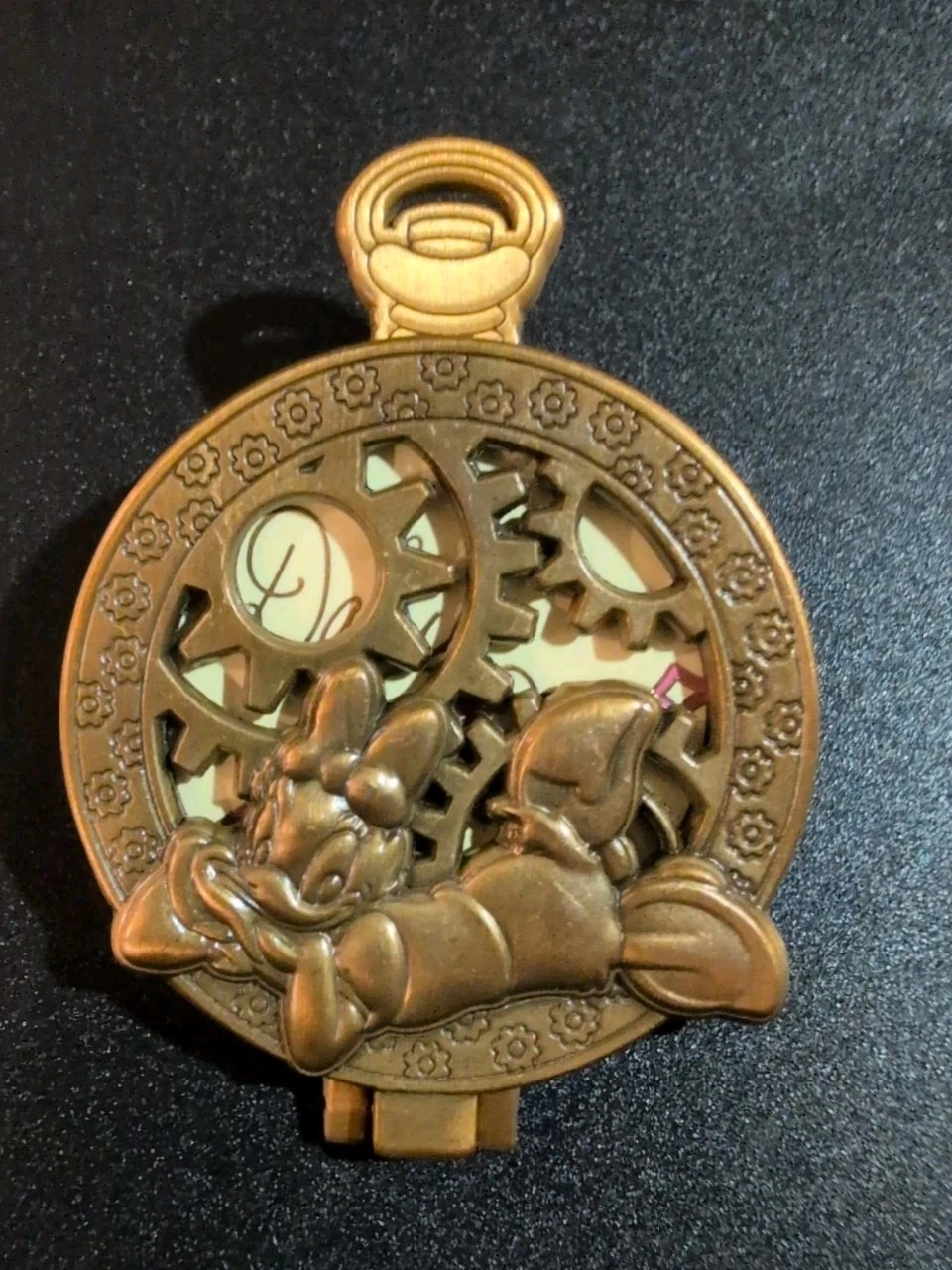 Disney Mickey & Friends Pocket Watch Blind Box Pin Clock Birthday - Daisy Duck
