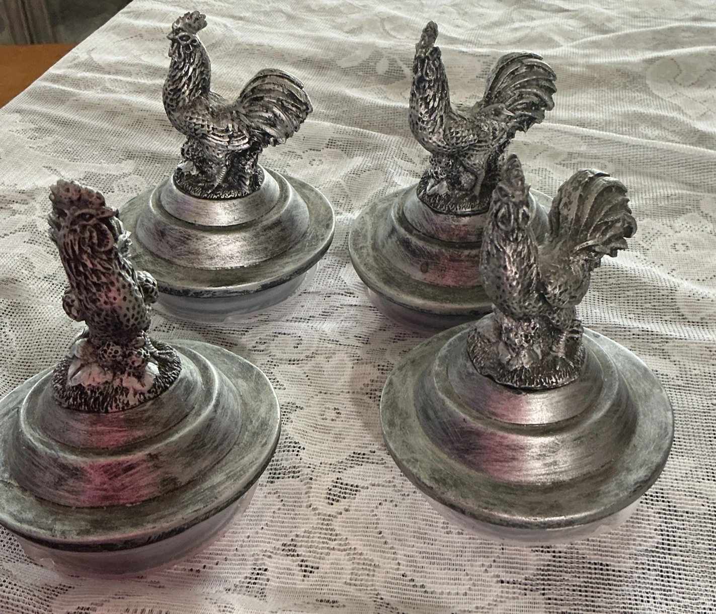 Rooster Jar Lid Kitchen Decor Replacement Vintage Set Of 4
Opens in a new window or tab