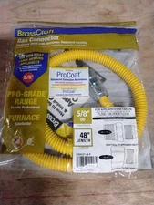 Brasscraft CSSC21-48 Gas Supply Hose 5/8" OD X 48" 