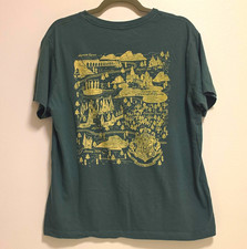 OFFICIAL Harry Potter Hogwarts Crest Green Graphic Logo Cotton Crew Neck Tee L