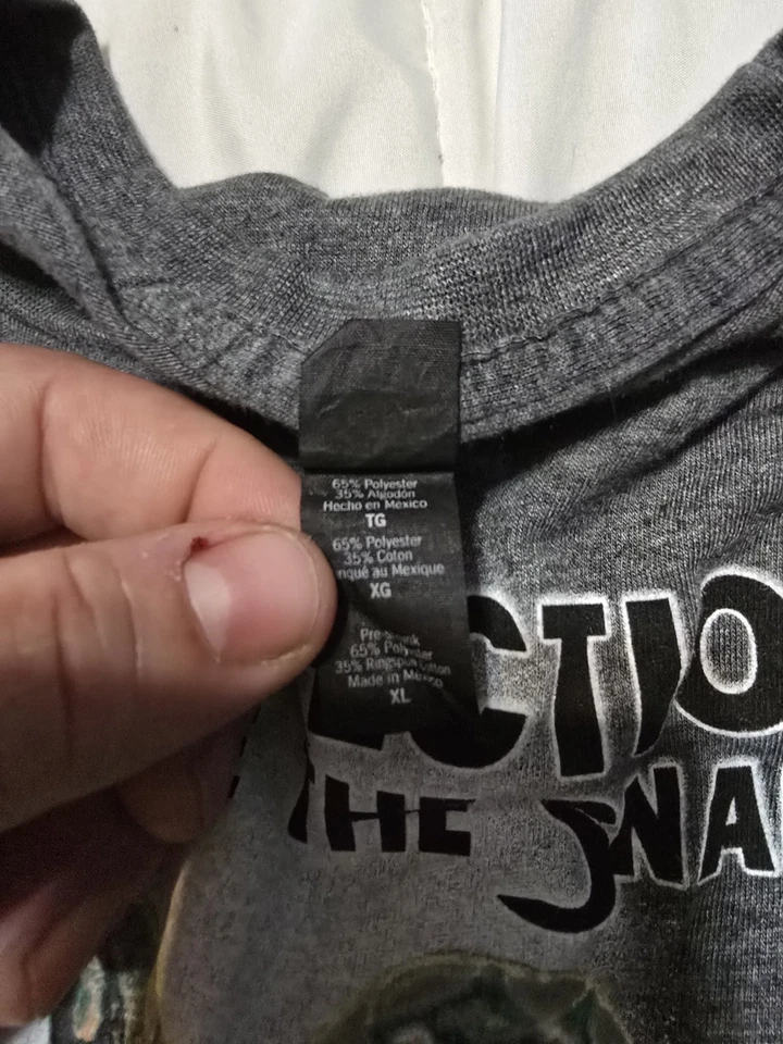 Camisa firmada JAKE LA SERPIENTE ROBERT'S XL. nunca usado. Nuevo. WCW WWE WWF ECW TNA Foto 3 de 4