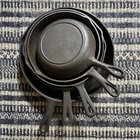 Vintage BSR Century #5,6,7,8,10 Cast Iron 5 Piece Matched Skillet Set - Nice