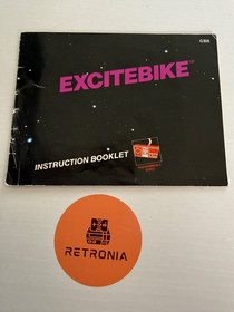 Excitebike Nintendo Nes Game PAL A GBR Mattel 3 Screw Version Boxed W/ Manual