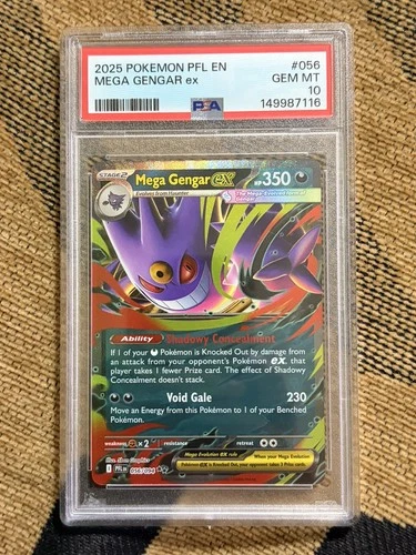 Mega Gengar EX 056/094 GEM MINT PSA 10  Phantasmal Flames