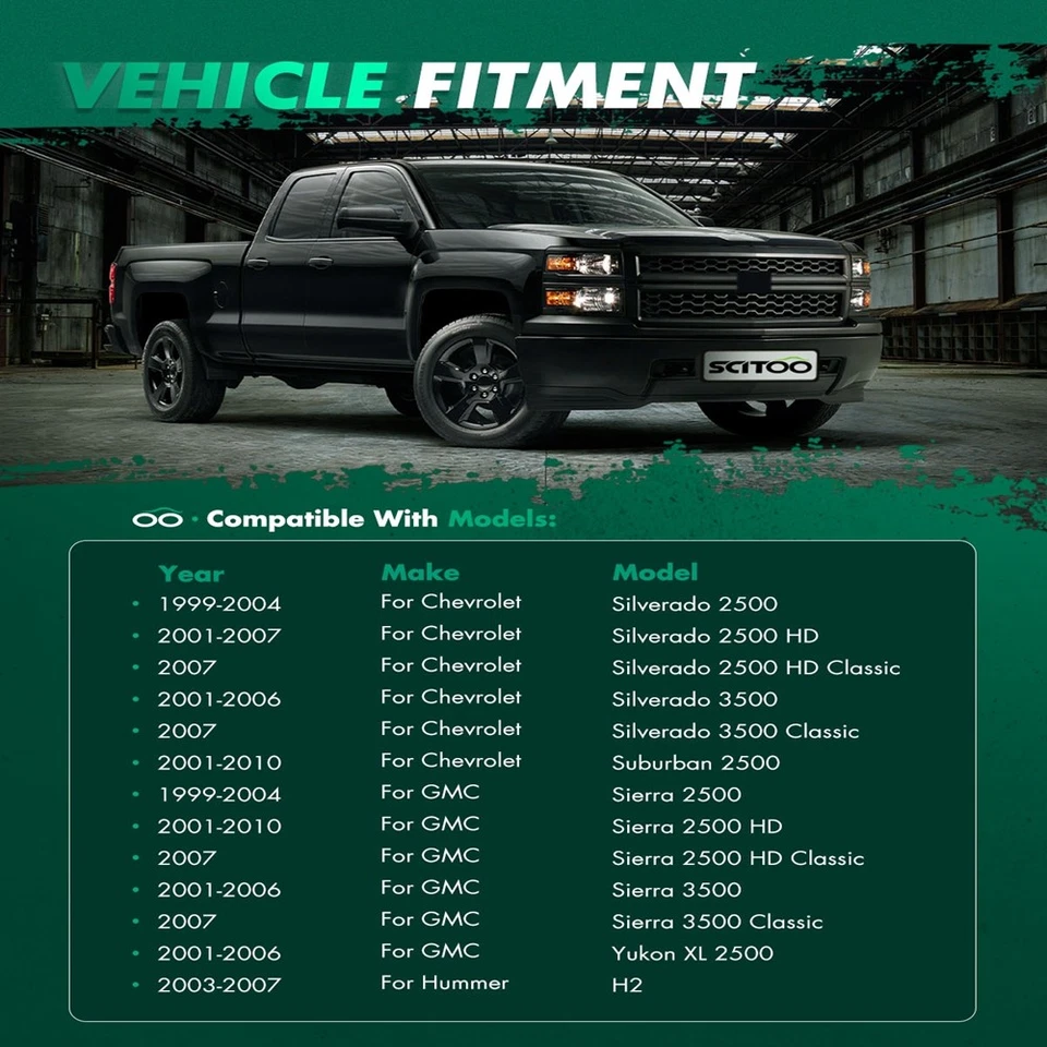 13 extremidades de haste de amarração de junta esférica de suspensão para 2006 2007 2008 2009 GMC Sierra 2500 HD - Imagem 2 de 4