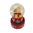 Hallmark Coca-Cola Santa Musical Motion Train Christmas Snow Globe 2001