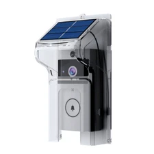 Wifi Visual Doorbell With Solar Rain Cover And Voice Changing Intercom Doorbell
