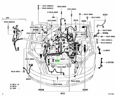 ④ 専用ページ TOYOTA MARK X Lexus GS300 IS250 Wire Engine No.6 Genuine JDM 82126