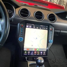 Car Radio Android Tesla Style Touch Screen Tablet GPS For Ford Mustang 2015-2020