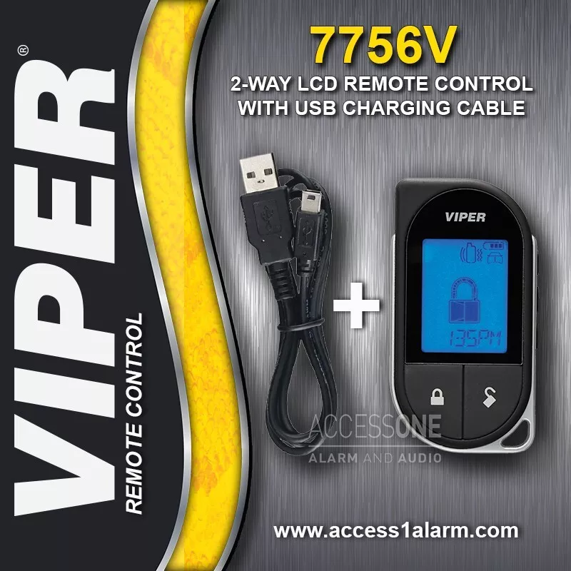 Viper 7756V 2-Way LCD Remote Control With USB Charger and Manual For Viper  5706V eBay