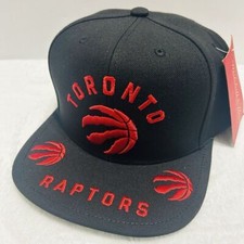 Mitchell  Ness Toronto Raptors Front Loaded Snapback Hat Cap Adjustable Black