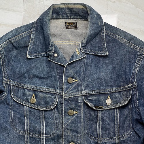 VTG 60s Men's Lee Sanforized Union Made Denim Jacket 101-J Size 38 R Vintage USA - Picture 5 of 24