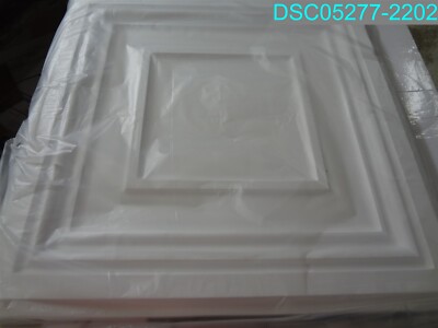 QTY=3BOXES OF 12:Art3d Decorative Drop Ceiling Tile Glueup Ceiling Panel 23''X23''