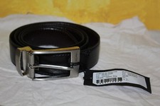 ORIGINAL CALVIN KLEIN ceinture cuir 120 cm noir brun grainé neuf n°12