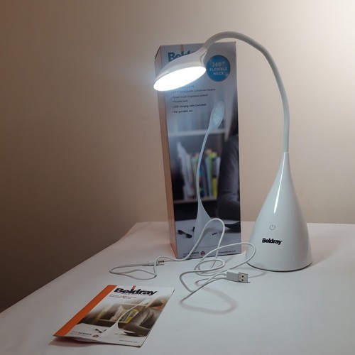 Beldray crane LED lamp 360° flexible neck goose lamp working