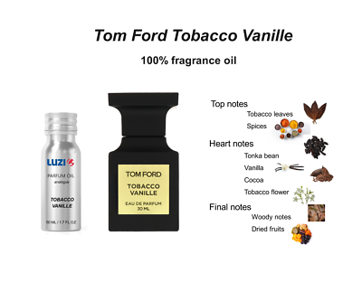 Tobacco Vanille Fragrance Concentrate Oil 50 ml fl oz Unisex