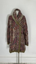 Etro Milano Paisley Printed Puffer Coat With Velvet Trim