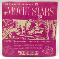 View-Master MPX, Movie Stars, S1 Packaging 1954, 3 Reel Set SEALED NOS