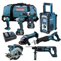 12Tlg. Makita 18V Akku Werkzeug Set +DTW281 Rmj Schlagschrauber +Dhr241Z Y1J Rtj