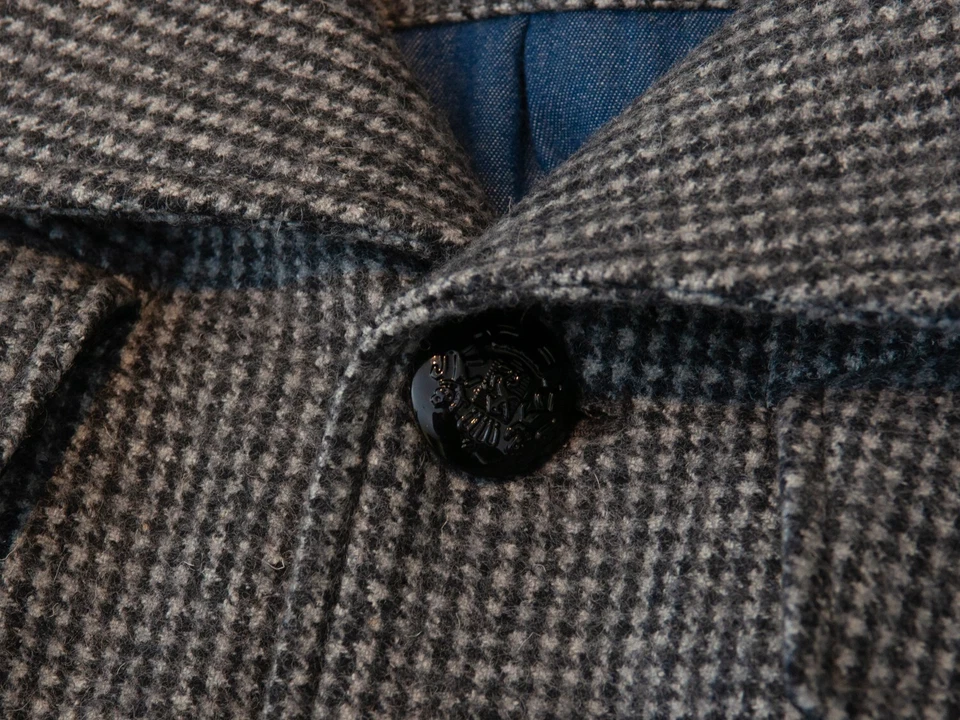 Abrigo de pata de gallo gris Gsus Sindustries 27474 Foto 3 de 4