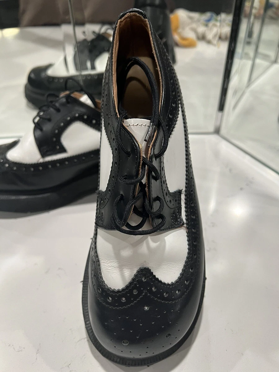 Vintage 90s Dr Martens Wing Tip Oxfords Shoes Made in England Womens Size 4