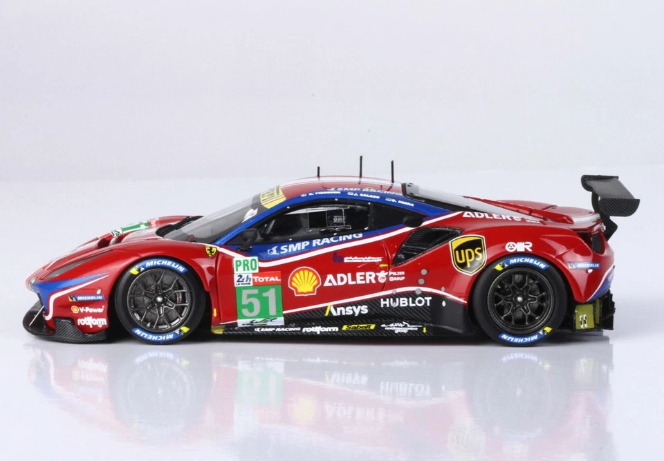 BBR 1:43 Ferrari 488 LM GTE PRO Team AF Corse No51 24H Le Mans 2020 ограниченная серия 248 - Изображение 4 из 4