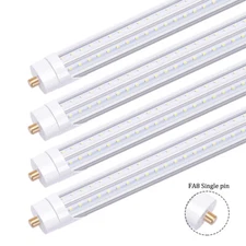 T8 8FT LED Tube Light Bulbs Single Pin FA8 65W 8' LED Shop Light 5000K 6000K