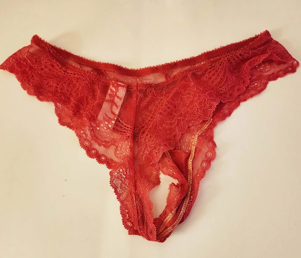 复古 Elle Macpherson 花卉花边丁字裤 — 第 3/4 张图片