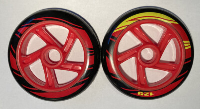 Scooter Rollen 2 Stück 125 mm PU Wheels Set NEU + Griptape