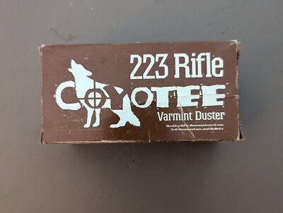 Rare Vintage 3-D 223 Rifle Coyote Varmint Duster Empty Shell Box