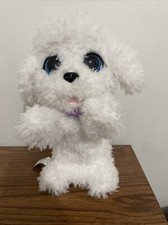 FURREAL FRIENDS HASBRO POPPY MY JUMPIN  POODLE WHITE PUPPY DOG Batteries Inc