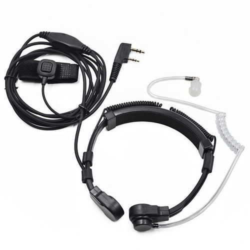 Adjustable 12-15" Dual Throat Mic Headset For Baofeng UV5R 888S UV82 UV-B6 UV8D - Photo 3/9