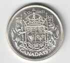 Canada 1956 50 Cents Half Dollar Queen Elizabeth Ii .800 Silver Coin