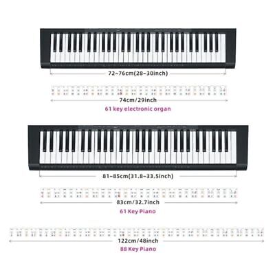 Autocollants piano clavier apprendre note lettre étiquettes enfants  enseignant 6