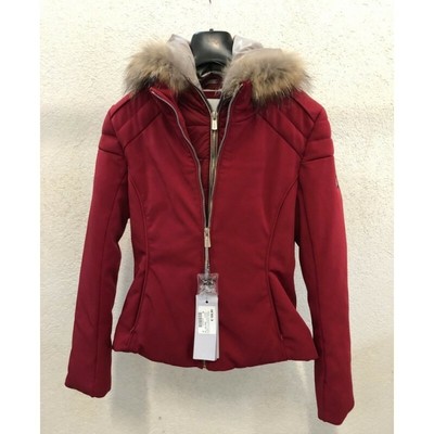 GIUBBOTTO YES-ZEE DONNA CORTO CON CAPPUCCIO + PELLICCIOTTO ROSSO | eBay