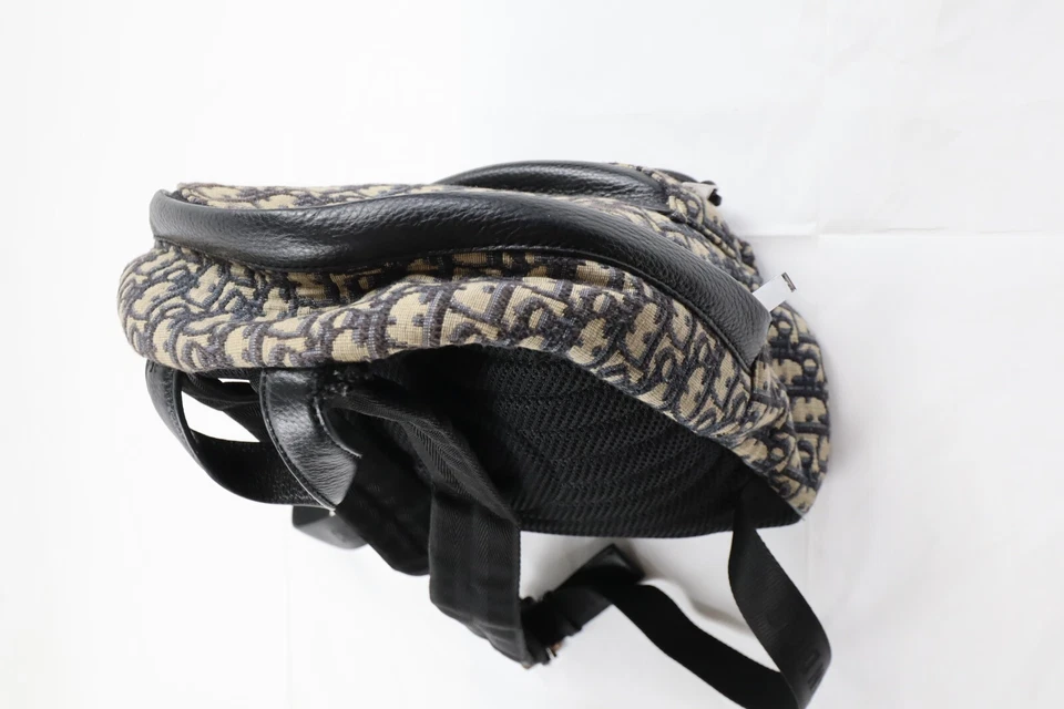 Auth Christian Dior Trotter Oblique Jacquard Backpack Rucksack - Image 4 of 4