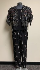 VIntage Platinum Dorothy Schoelen Abstract Dancer Print 3-Piece Set