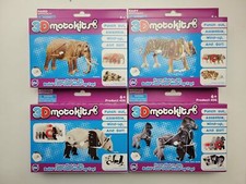 3D Motokit Animal Series 4 pack Panda, Tiger, Elephant, Gorilla